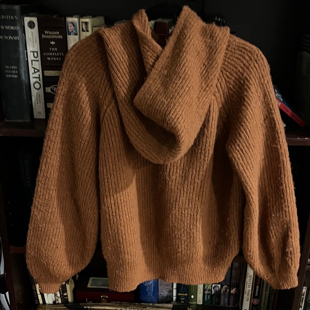 Bluivy Warm Terracotta hooded Sweater - Picture 2 of 3